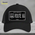 Route 66 New Mexico Black Novelty License Plate Hat Mesh / Black