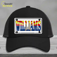 Williams Arizona Flag White Novelty License Plate Hat Mesh / Black