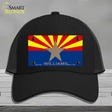 Williams Arizona Flag Novelty License Plate Hat Mesh / Black