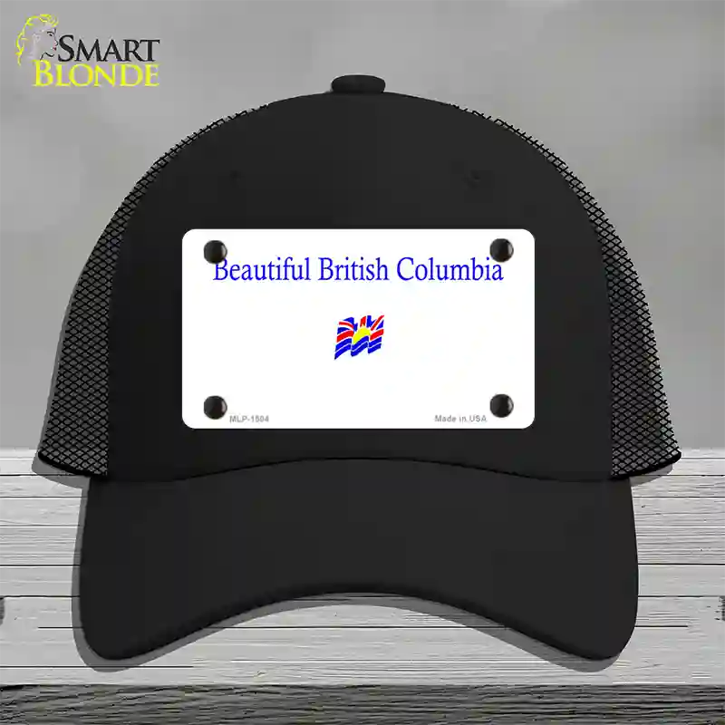 British Columbia Novelty License Plate Hat Mesh / Black