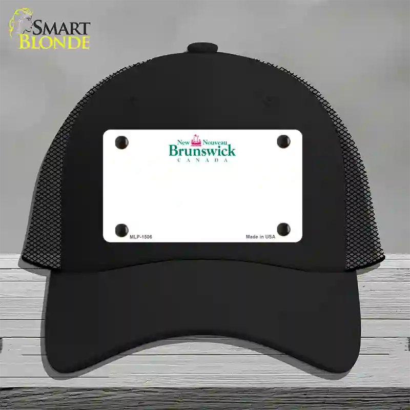 New Brunswick Novelty License Plate Hat Mesh / Black