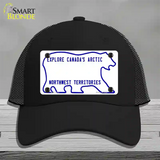 Northwest Territories Novelty License Plate Hat Mesh / Black