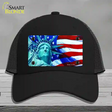 Lady Liberty Novelty License Plate Hat Mesh / Black