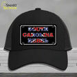 South Carolina Rebel Novelty License Plate Hat Mesh / Black