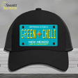 Green Chili New Mexico Novelty License Plate Hat Mesh / Black