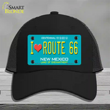 I Love Route 66 New Mexico Novelty License Plate Hat Mesh / Black