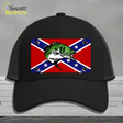 Rebel Fish Novelty License Plate Hat Mesh / Black