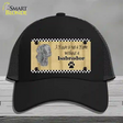 Pencil Sketch Labrador Novelty License Plate Hat Mesh / Black