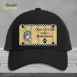 Pencil Sketch Doberman Metal Dog Novelty License Plate Hat Mesh / Black