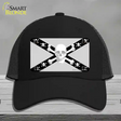 Skull Black & Silver Novelty License Plate Hat Mesh / Black