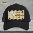 Pencil Sketch Weimaraner Novelty License Plate Hat Mesh / Black