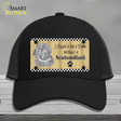 Pencil Sketch New Foundland Novelty License Plate Hat Mesh / Black