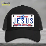 Jesus North Carolina Novelty License Plate Hat Mesh / Black