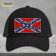 Southern Rock Confederate Flag Novelty License Plate Hat Mesh / Black