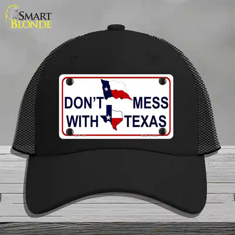 Dont Mess With Texas Novelty License Plate Hat Mesh / Black