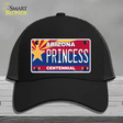 Arizona Centennial Princess Novelty License Plate Hat Mesh / Black