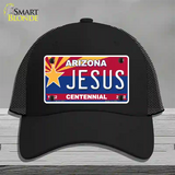 Arizona Centennial Jesus Novelty License Plate Hat Mesh / Black