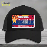 Arizona Centennial It Is What It Is Novelty License Plate Hat Mesh / Black