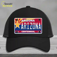 Arizona Centennial Arizona Novelty License Plate Hat Mesh / Black