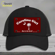 Carolina Girl Burgundy Novelty License Plate Hat Mesh / Black