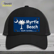 Myrtle Beach Novelty License Plate Hat Mesh / Black