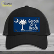 Garden City Beach South Carolina Novelty License Plate Hat Mesh / Black