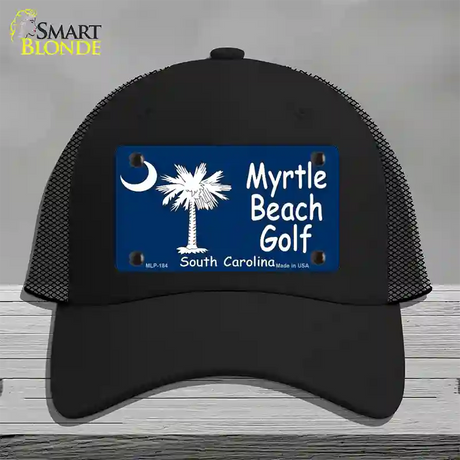 Myrtle Beach Golf Novelty License Plate Hat Mesh / Black