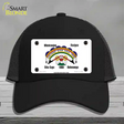 Cheyenne River Sioux Flag Novelty License Plate Hat Mesh / Black