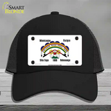 Cheyenne River Sioux Flag Novelty License Plate Hat Mesh / Black