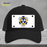 Crow Creek Sioux Tribe Flag Novelty License Plate Hat Mesh / Black