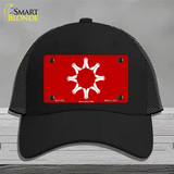 Oglala Sioux Tribe Flag Novelty License Plate Hat Mesh / Black