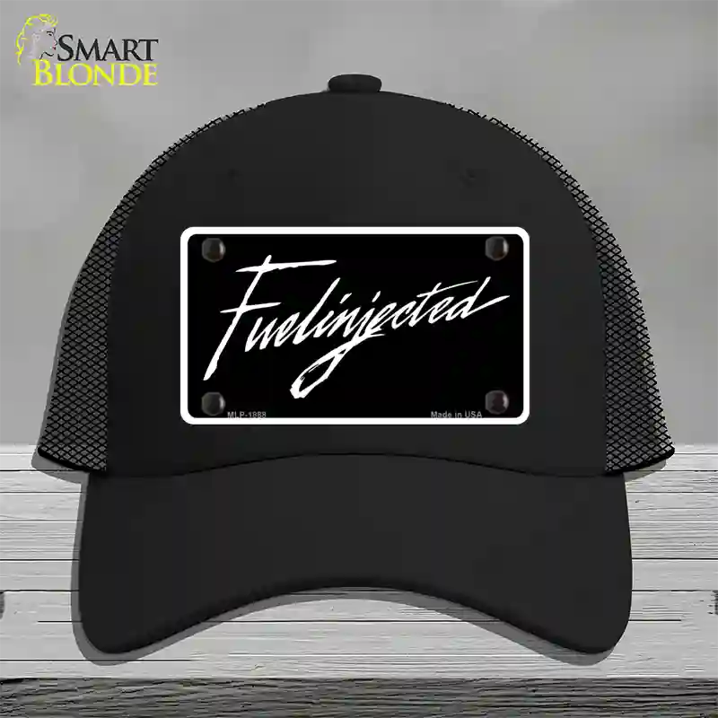 Fuelinjected Novelty License Plate Hat Mesh / Black