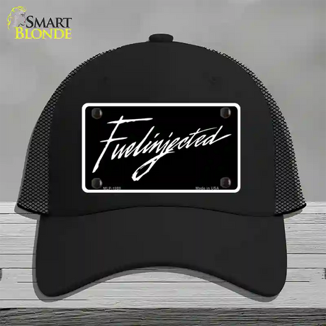 Fuelinjected Novelty License Plate Hat Mesh / Black