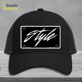 Style Novelty License Plate Hat Mesh / Black