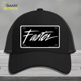 Faster Novelty License Plate Hat Mesh / Black