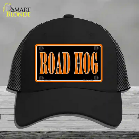 Road Hog Novelty License Plate Hat Mesh / Black