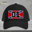 Confederate Flag 01 Novelty License Plate Hat Mesh / Black