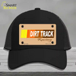 Dirt Track Racing Novelty License Plate Hat Mesh / Black