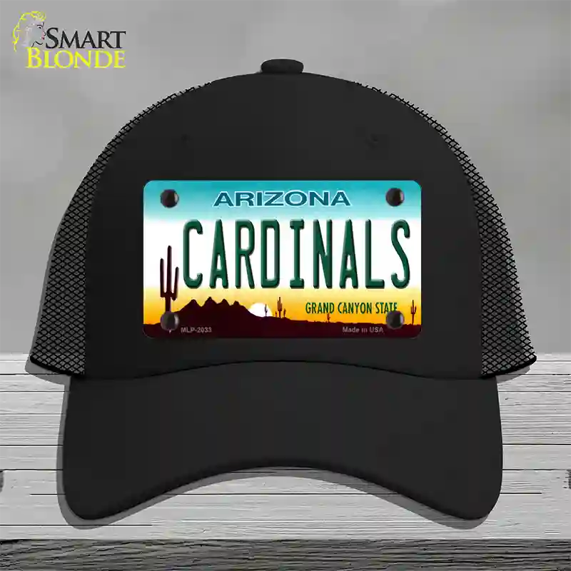 Cardinals Arizona State Novelty License Plate Hat Mesh / Black