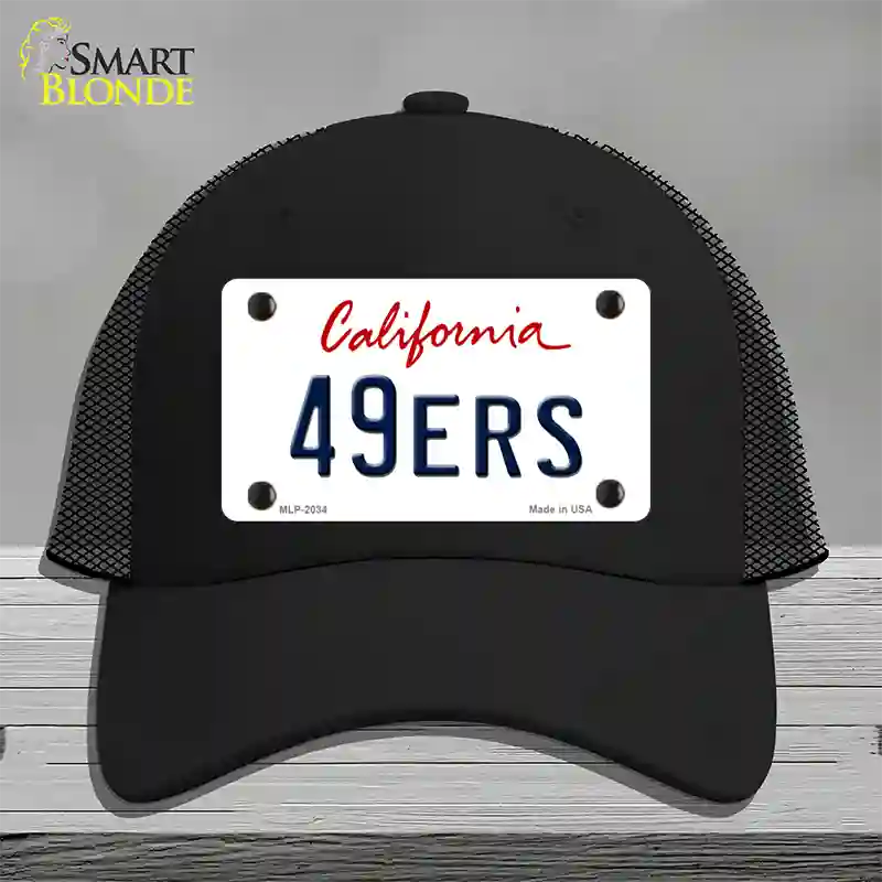 49ERS California State Novelty License Plate Hat Mesh / Black