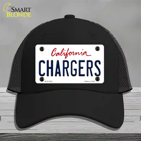 Chargers California State Novelty License Plate Hat Mesh / Black