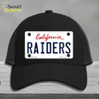 Raiders California State Novelty License Plate Hat Mesh / Black