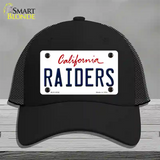 Raiders California State Novelty License Plate Hat Mesh / Black