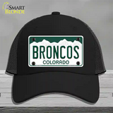 Broncos Colorado State Novelty License Plate Hat Mesh / Black