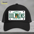 Dolphins Florida State Novelty License Plate Hat Mesh / Black