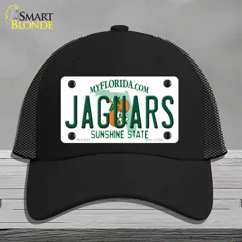 Jaguars Florida State Novelty License Plate Hat Mesh / Black