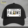 Falcons Georgia State Novelty License Plate Hat Mesh / Black