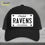 Ravens Maryland State Novelty License Plate Hat Mesh / Black