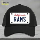 Rams California State Novelty License Plate Hat Mesh / Black