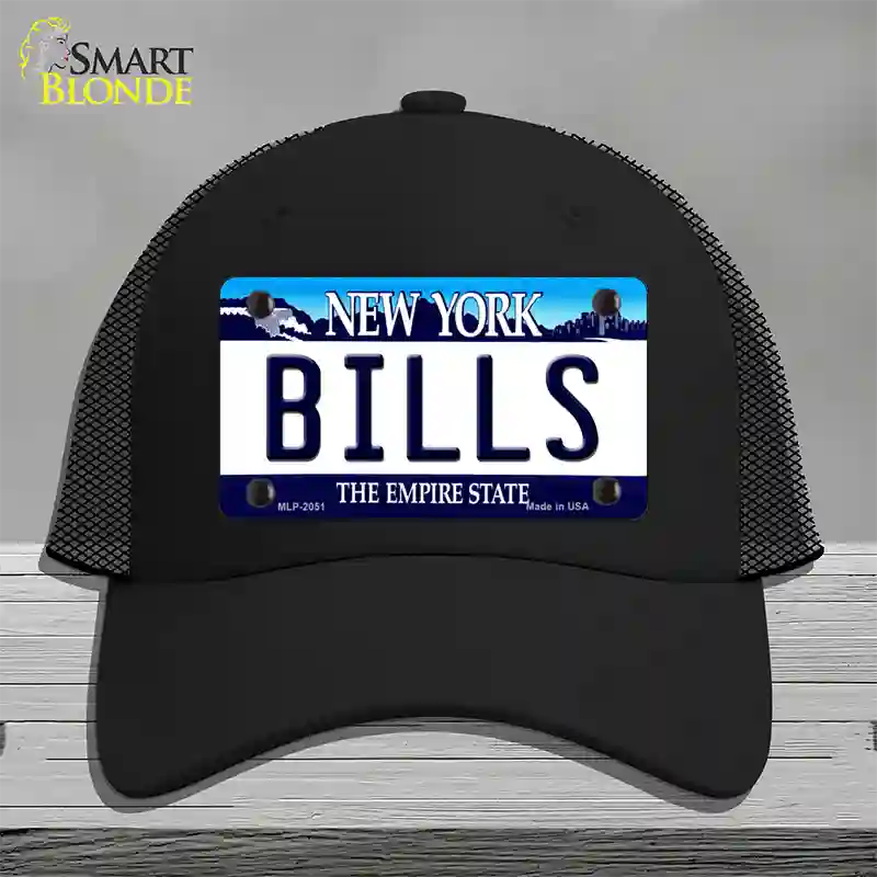 Bills New York State Novelty License Plate Hat Mesh / Black